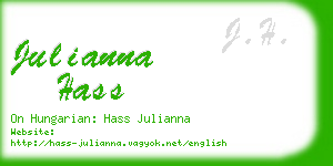 julianna hass business card